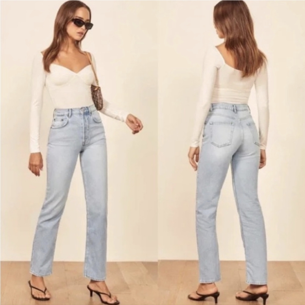 REFORMATION Cynthia High-Rise Straight Jean